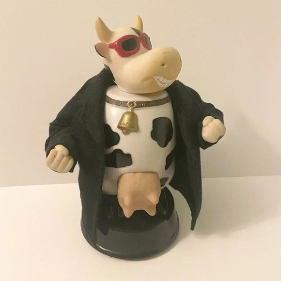 Animated Cow Flasher Yodeling Musical Battery Operated 9 Inch Tall Cow  Joke Toy - Picture 11 of 16